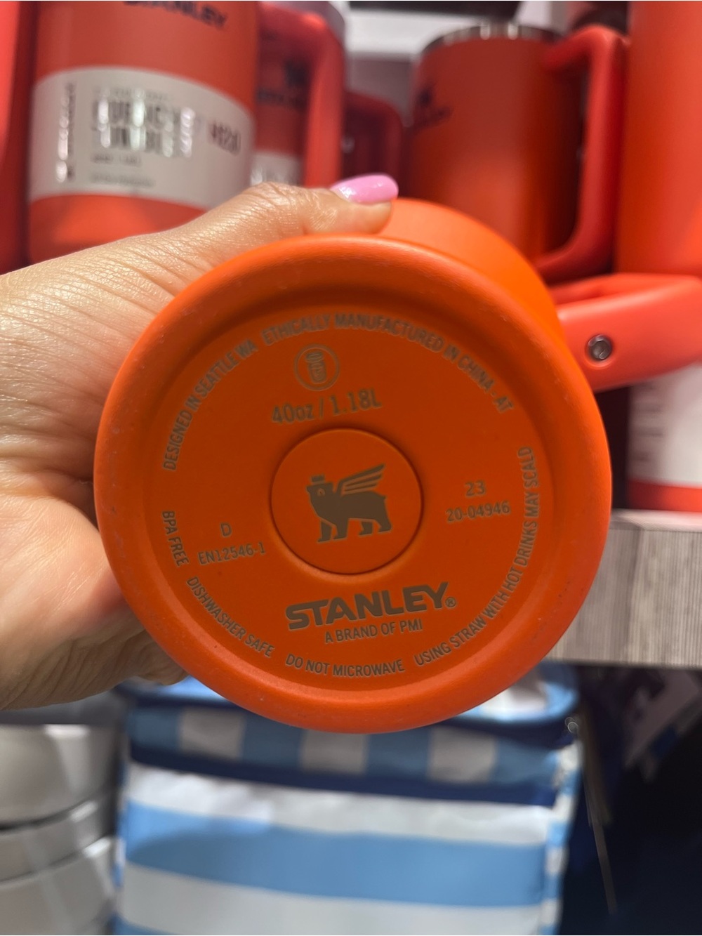 Stanley Insulated 40oz flowstate Tumbler quencher Handle tiger lilly Orange - Picture 3 of 3